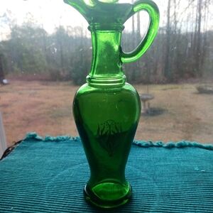 Apothecary Vintage Avon - nile green Glass Bottle